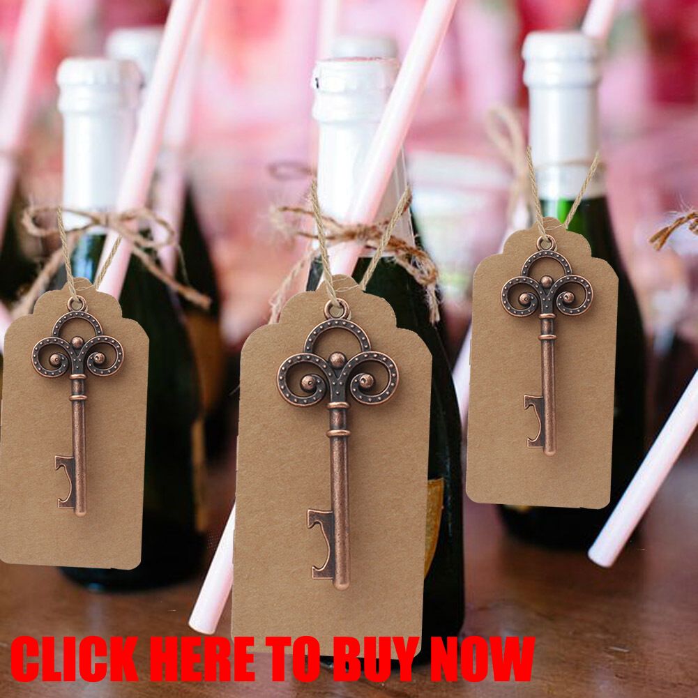 100x-Wedding-Favor-Skeleton-Key-Bottle-Opener-Tags-Souvenirs-Gifts-for-Guests