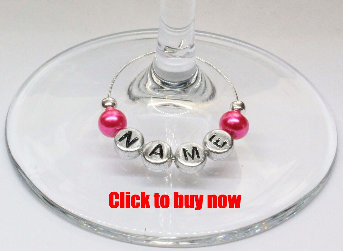 where to buy wine glass charms near me, Personalised Wine Glass Charms Birthdays Weddings Hen Parties Christmas